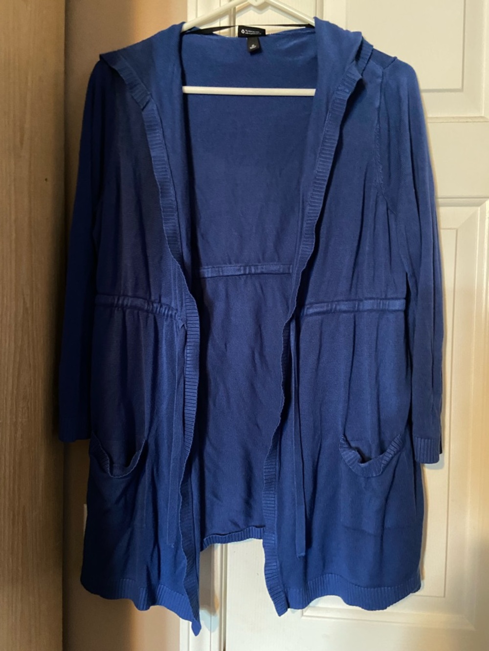 torrid Royal Blue Open-Front Hooded Cardigan